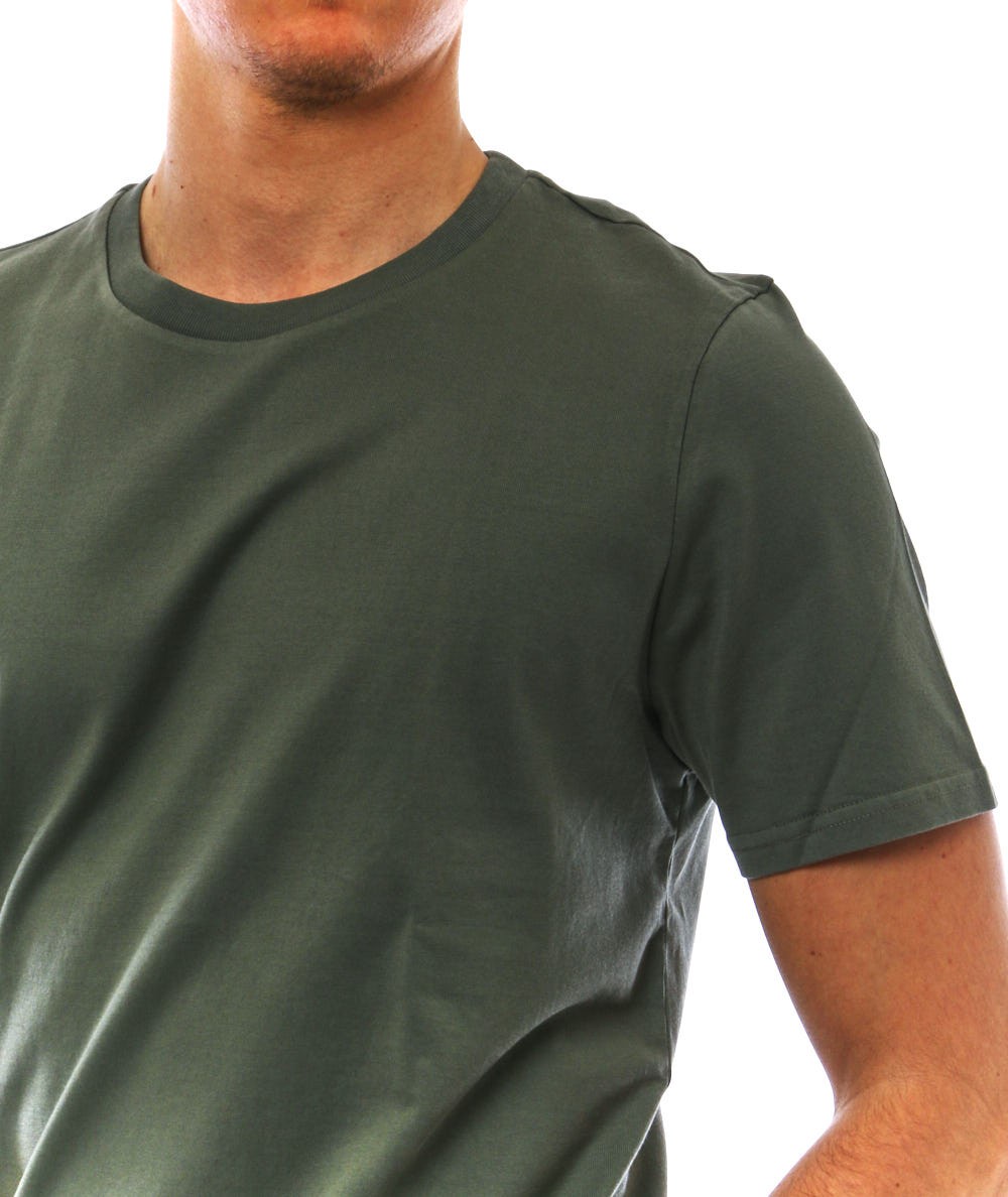 ALTEA MILITARY GREEN COTTON T-SHIRT 215255
