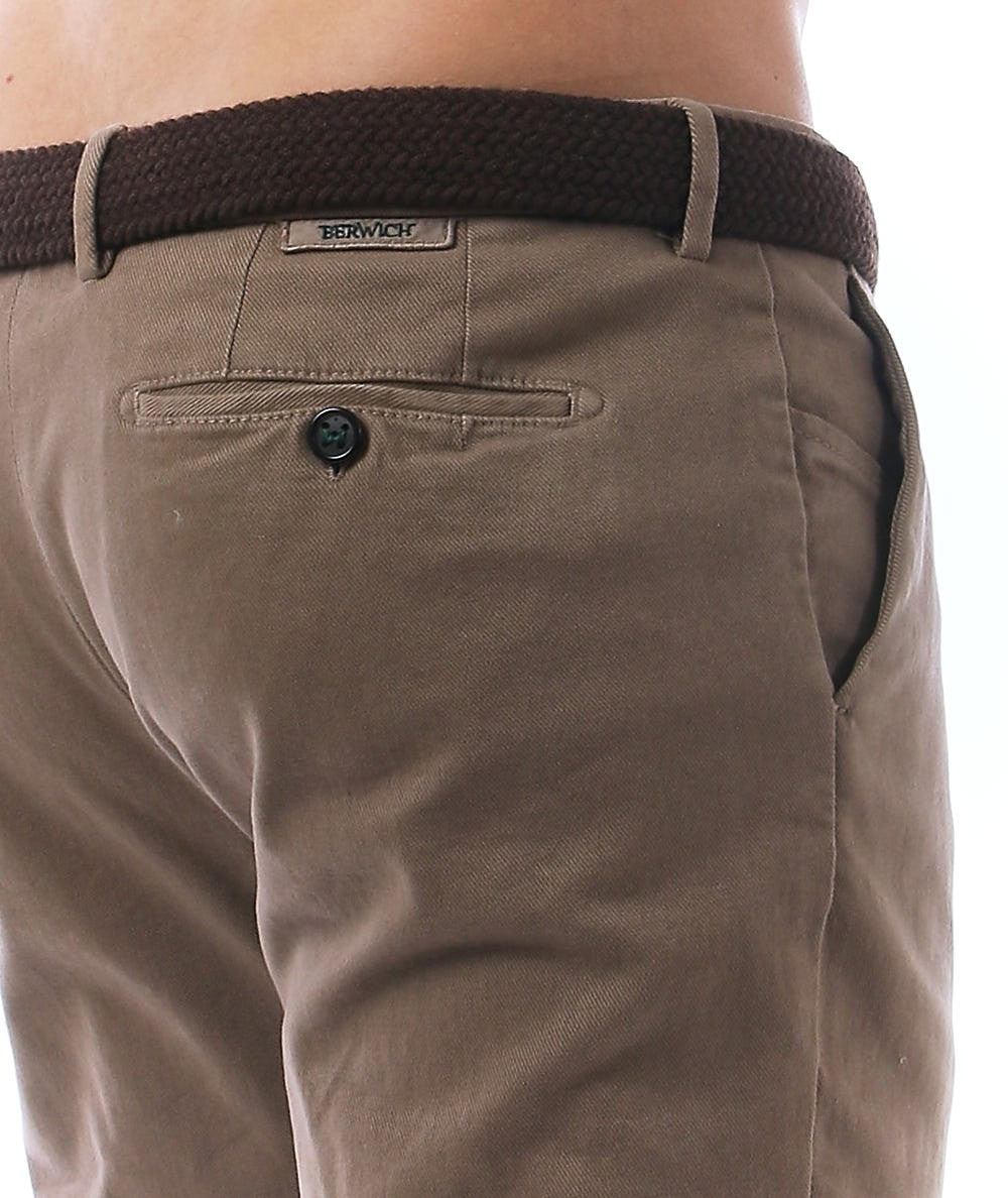 ANDERSON'S BROWN HERRINGBONE ELASTIC BELT