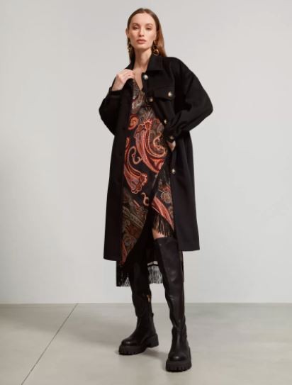 KAOS CROSSED DRESS WITH FRINGES NIJAJ004