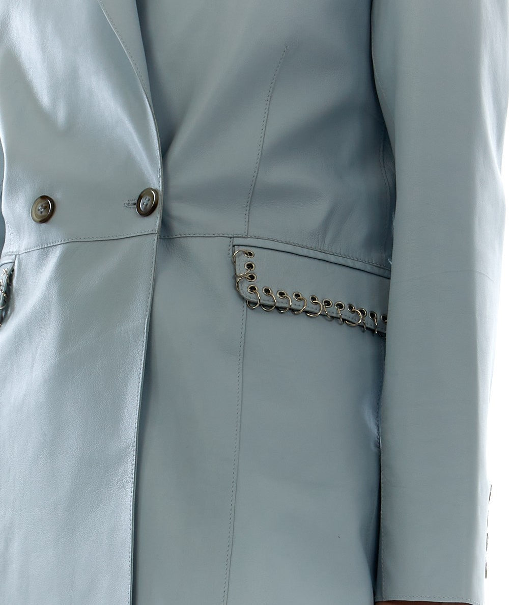 BULLY ZWEIREIHIGE PIERCING-JACKE 7762 ICE