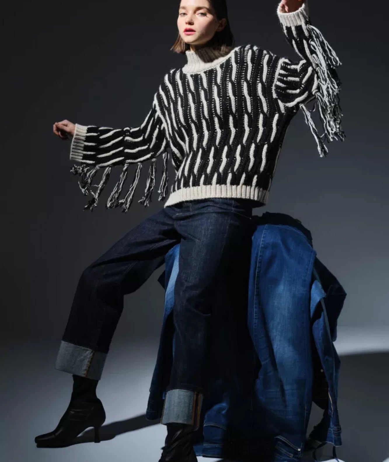 KAOS DENIM JEANS WITH CUFF OI6NA004 DENIM RAW