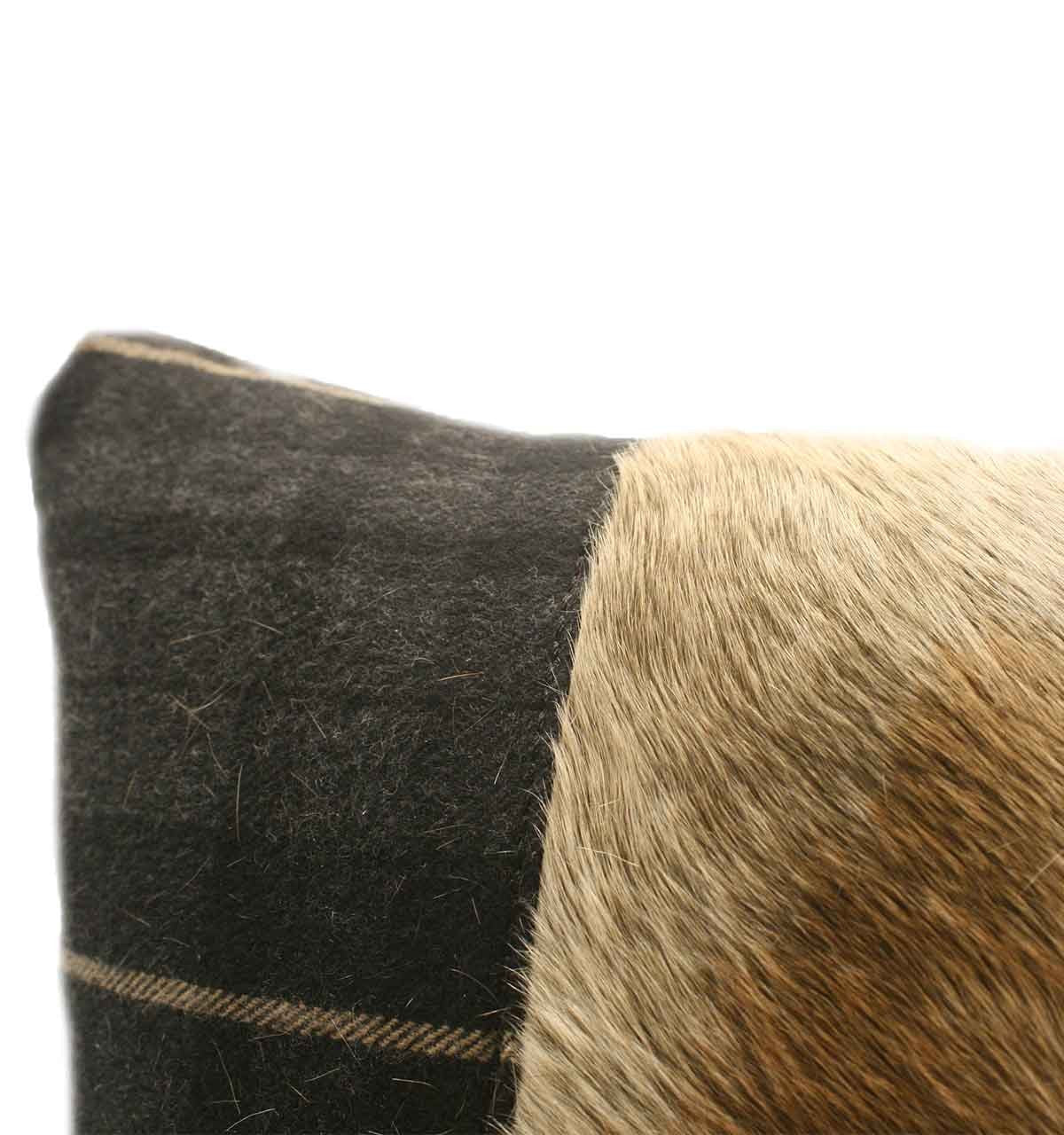 Mondrian Cushion 40 x 40 cm in genuine pony skin