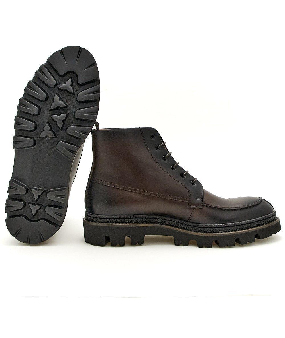 ROSSI BOSTON LACE-UP BOOT 168PG DARK BROWN
