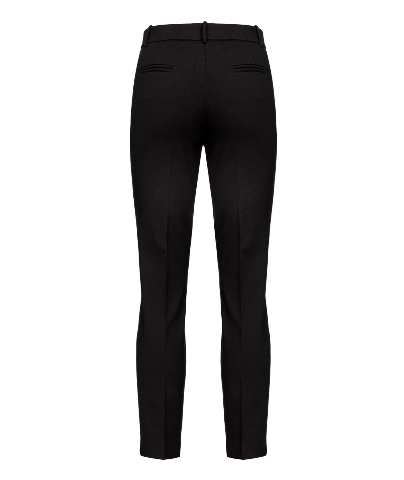 PINKO BEAUTIFUL BLACK FABRIC STITCH TROUSERS