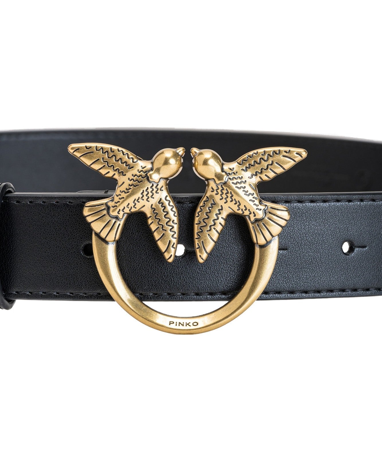 PINKO LOVE BERRY H3 GÜRTEL 100125 SCHWARZ ANTIKGOLD