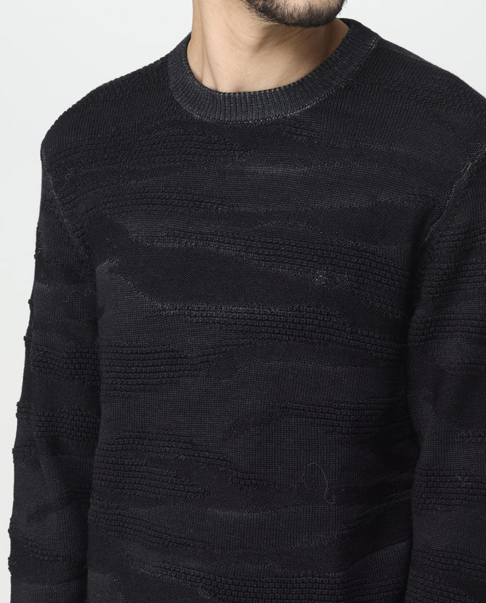 SUN68 RUNDES SPORT VINTAGE JERSEY K43130 SCHWARZ