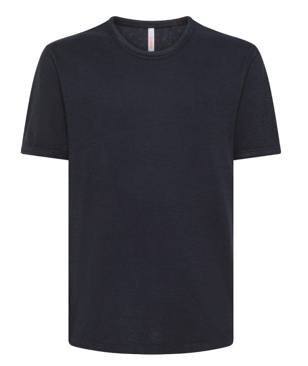 SUN68 ROUND NECK T-SHIRT T34118 NAVY BLUE