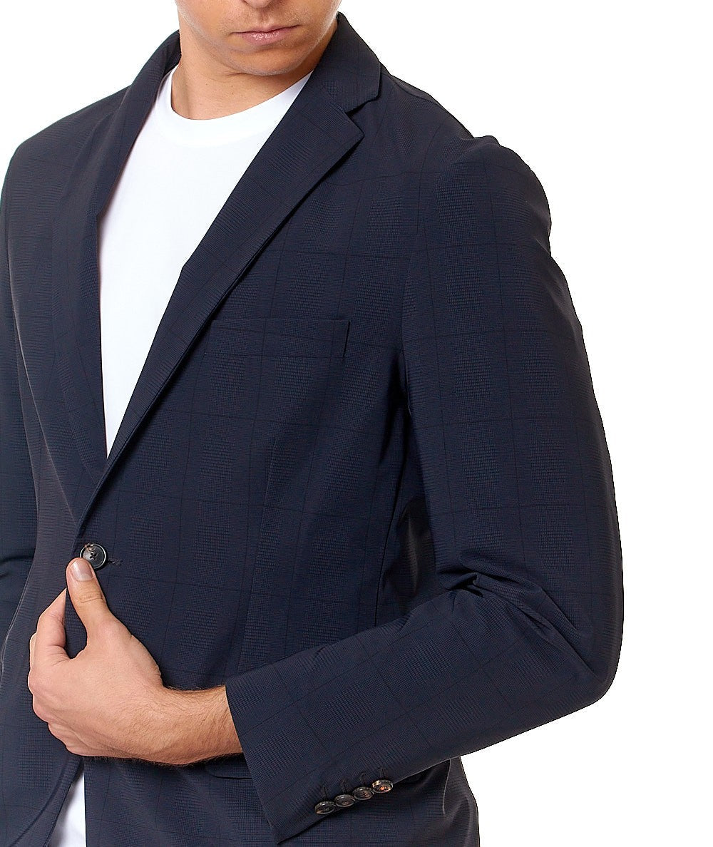 RRD MICRO BLAZER WITH MICROMATTERNS 24052 BLUE