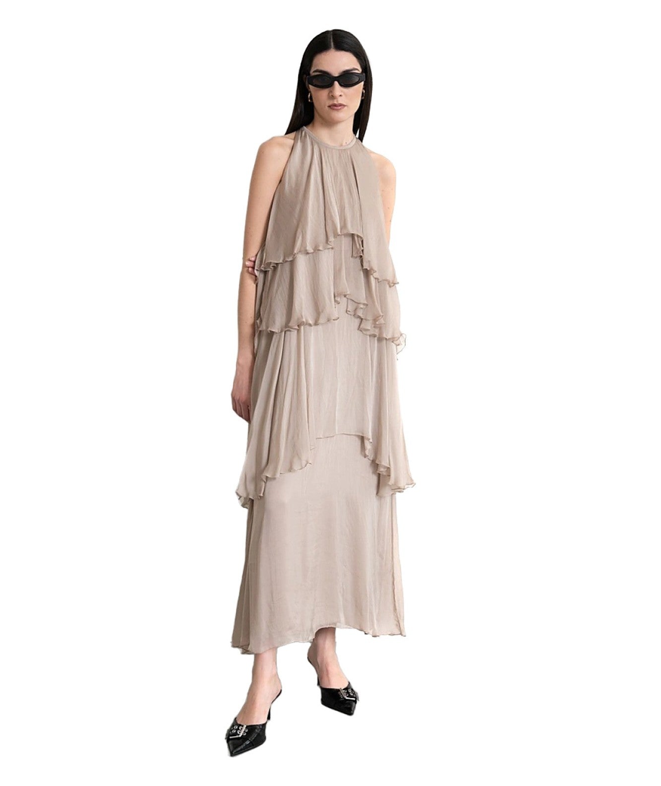 Kaos Jeans Kaos Abiti KAOS JEANS ABITO LUNGO CON BALZE QPJCF005