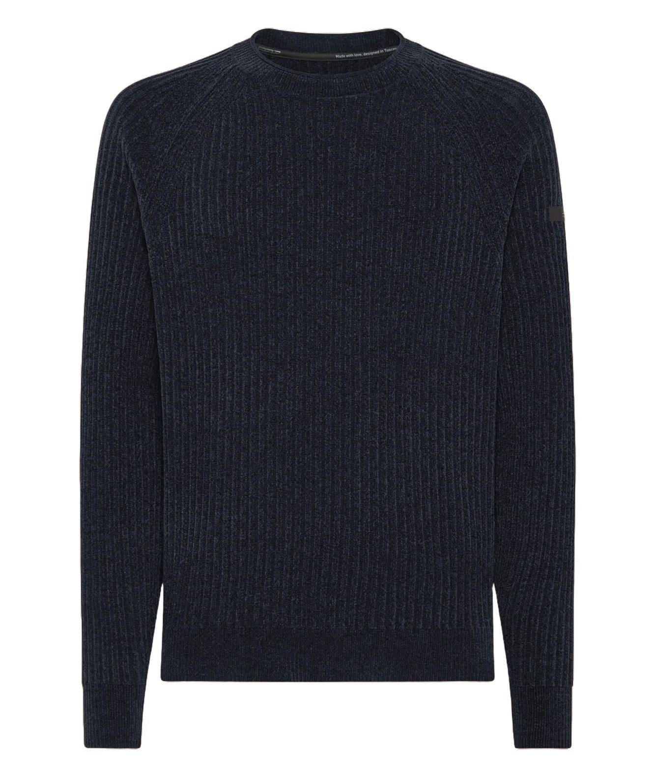 RRD VELVET RAVE ROUND RIBBED SWEATER W24137 BLUE