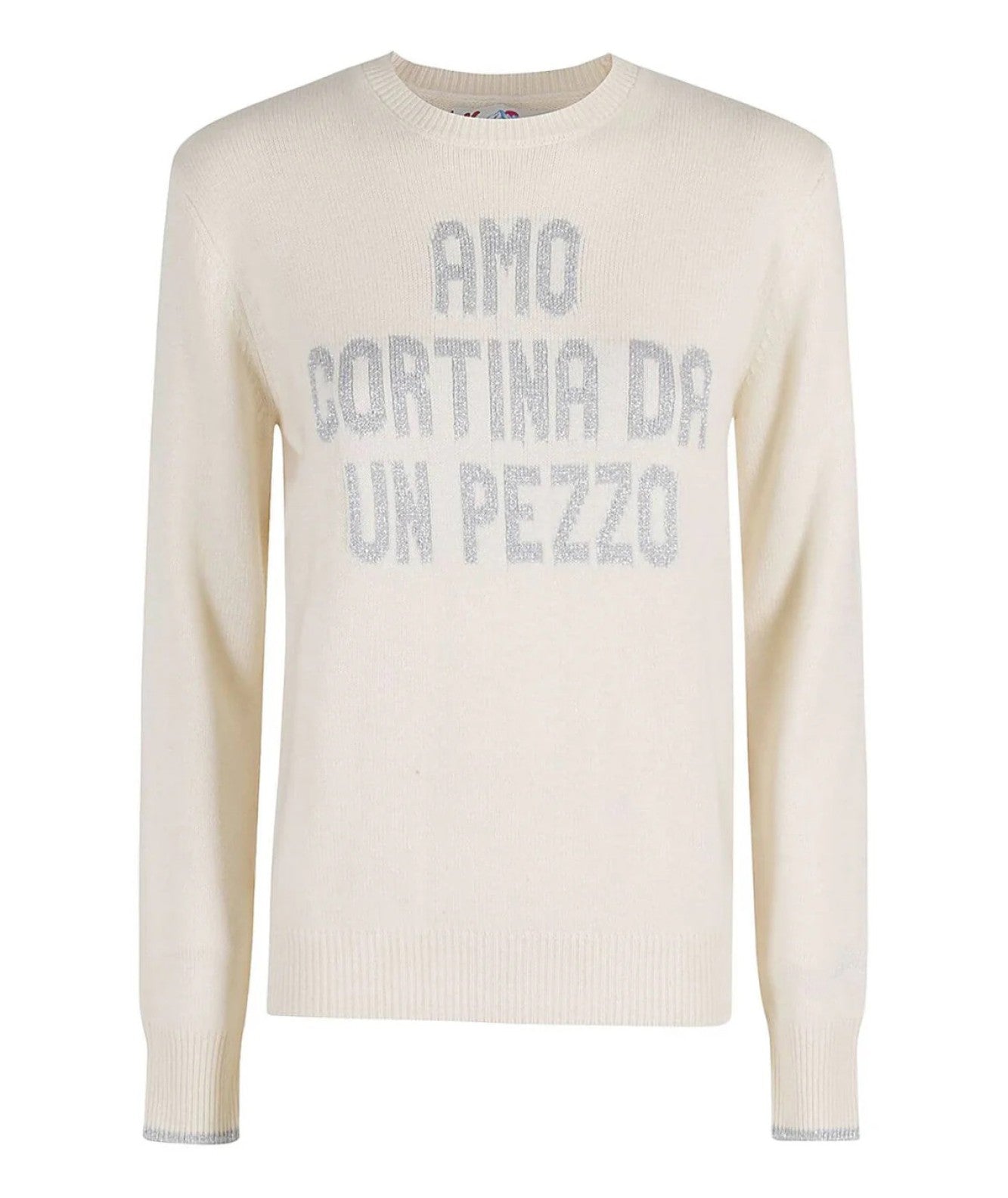 MC2 SAINT BARTH SWEATER I LOVE CORTINA ONE PIECE NEW QUEEN QUE0010 WHITE