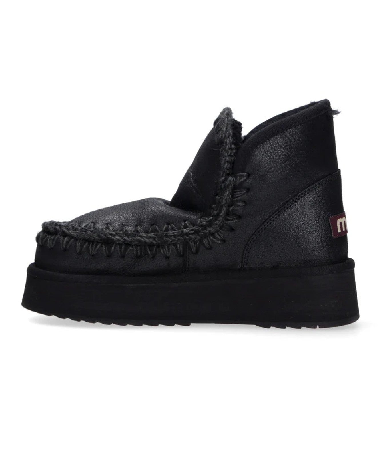 Mou Mini Eskimo Platform Boots MU.FW681000B Black Laminate