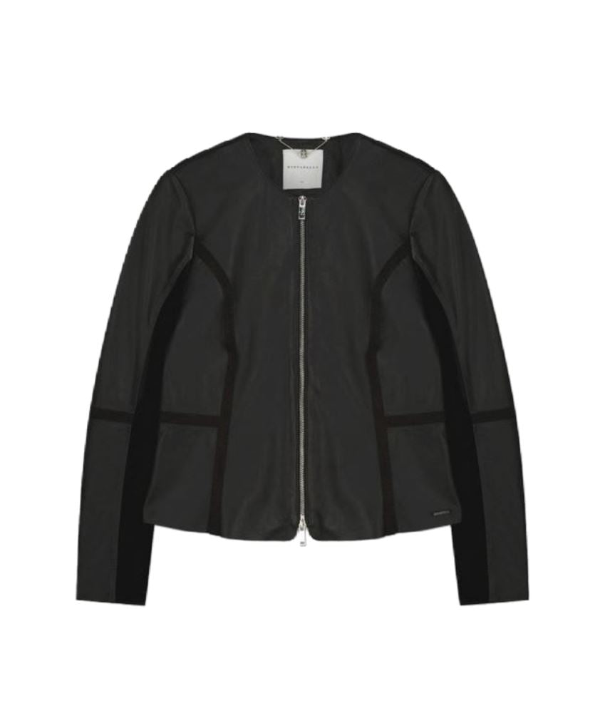 Rino & Pelle Lederjacke mit Einsätzen TORRI.3502521 Schwarz