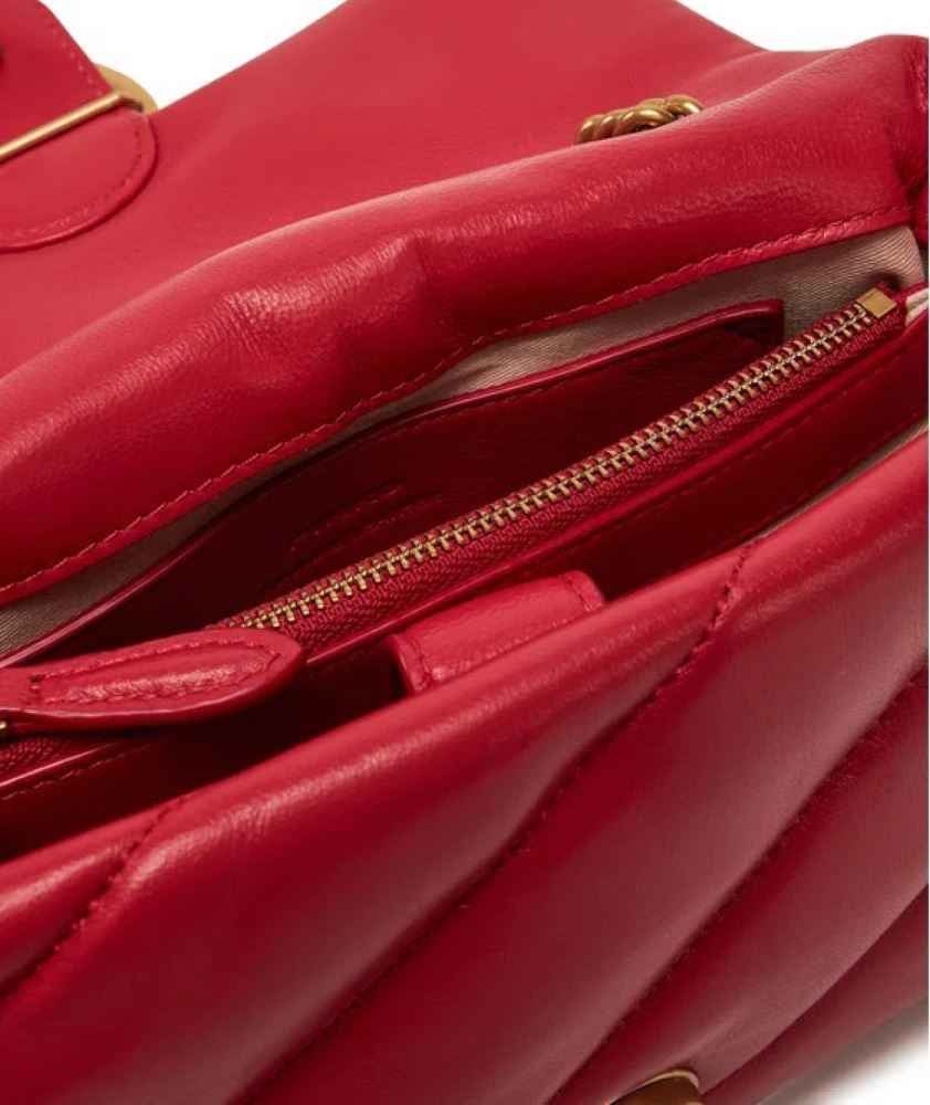 Pinko Love Puff Mini Classic Bag 100039-A0F2 Red