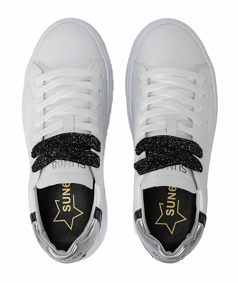 Sun68 Sneakers GRACE in pelle Z44225 Bianco