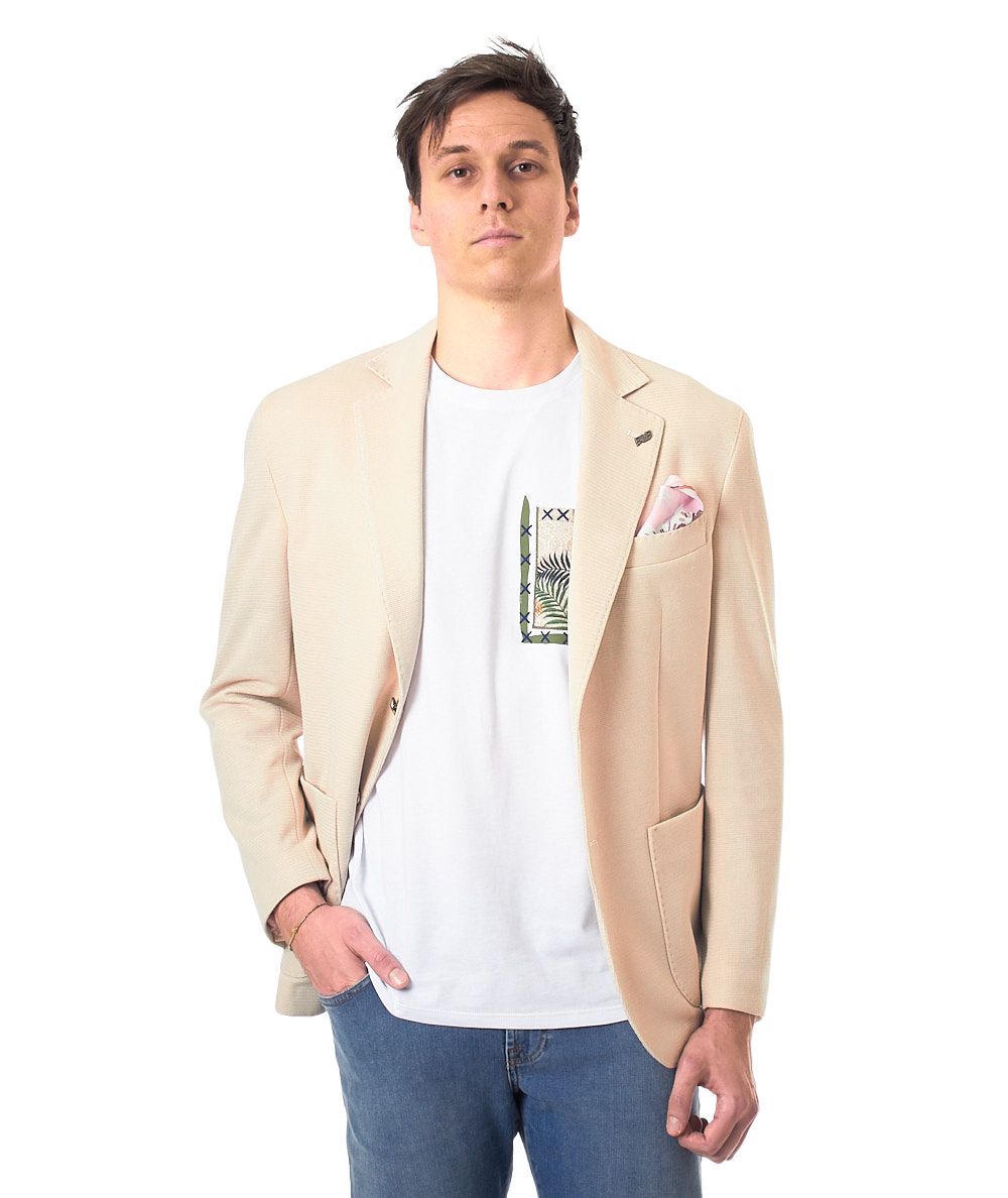 Bob Jacket Lord in Fabric Operated LORD410 T410 Beige Sand