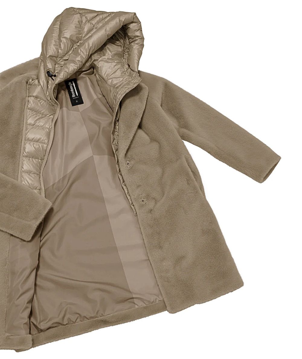 Bomboogie Cappotto Lungo Odessa Effetto Pelliccia CW6570-SFB5 Beige