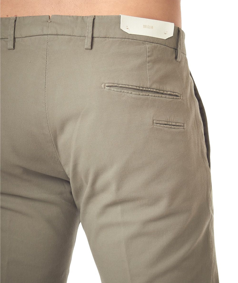 Briglia Chinohose aus strukturierter Baumwolle BG03 325030 00052 Taubengrau