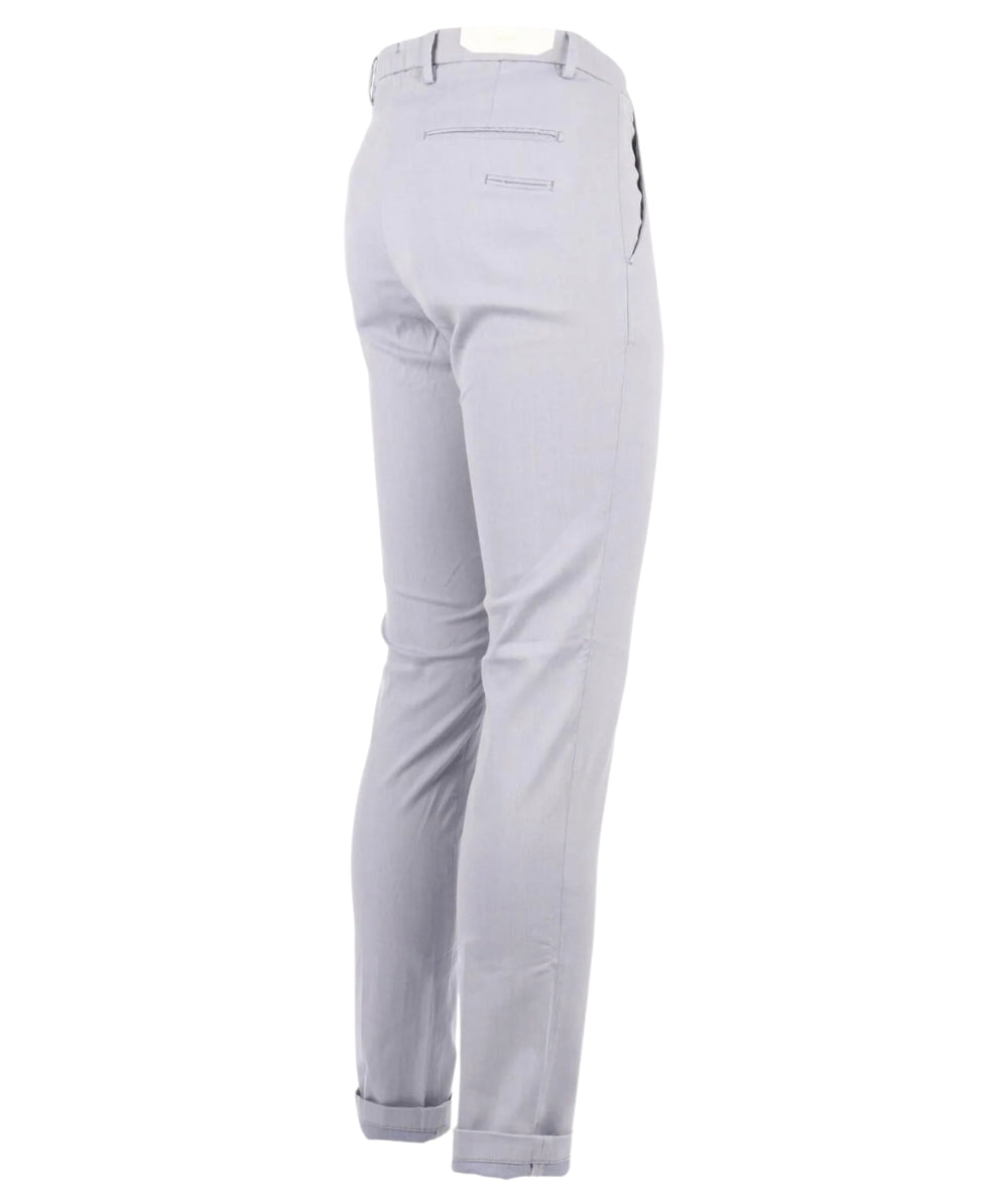 Briglia Pantaloni Chino Tessuto Operato BG03/324015 Azzurro Polveroso
