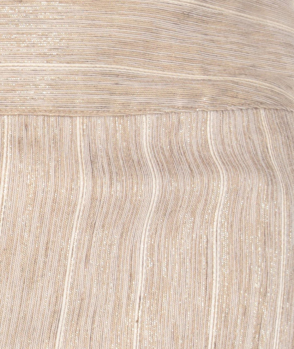 D.EXTERIOR Pantalone Lurex con Risvolto 60772 Beige