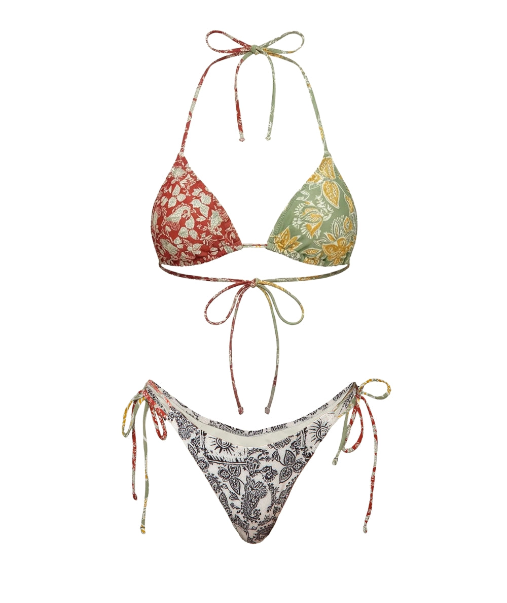 F**K Bikini Triangolo e Slip in Fantasia FK26-SW0410X45 Multicolore