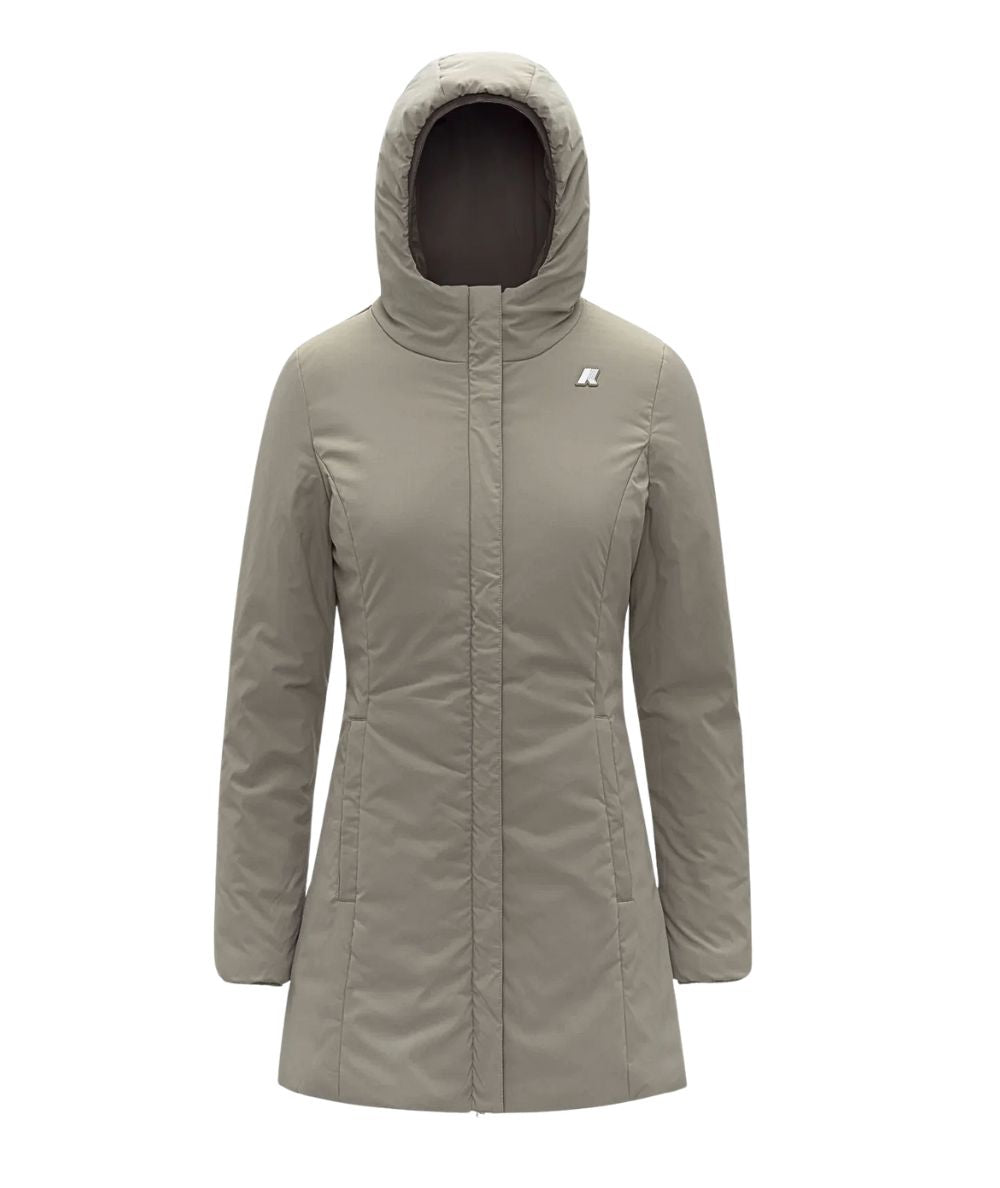 K-Way Giacca Denise St Warm Double K6128UW Marrone Beige