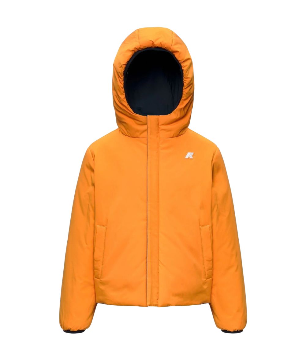 K-WAY Giacca P. Jack St Warm Double K71337W Blu Scuro Arancio