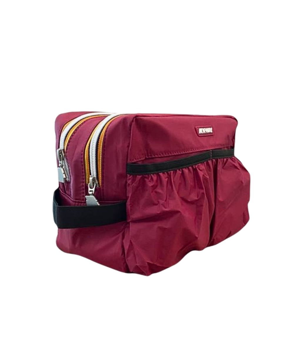 K-Way Beauty Case con Logo Albas K4127UW Q13 Rosso Scuro