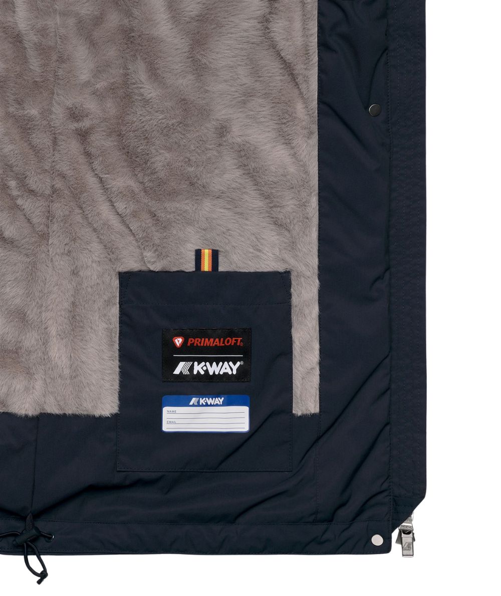 K-Way Piumino Mid Sophie Twill Soft Beaver K8144CW Blu