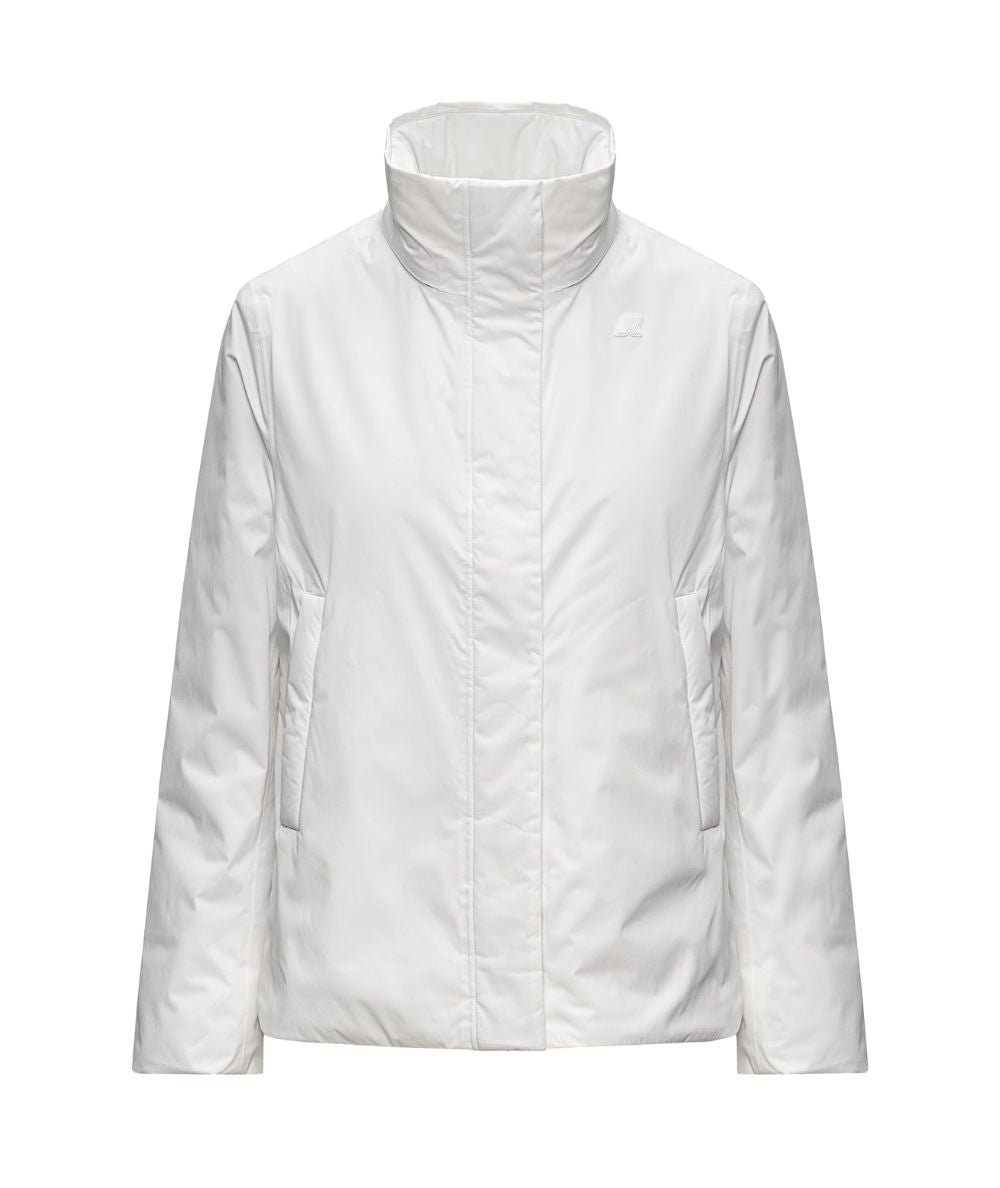 K-Way Piumino Corto Marlette Twill Soft K8144BW DCV Bianco