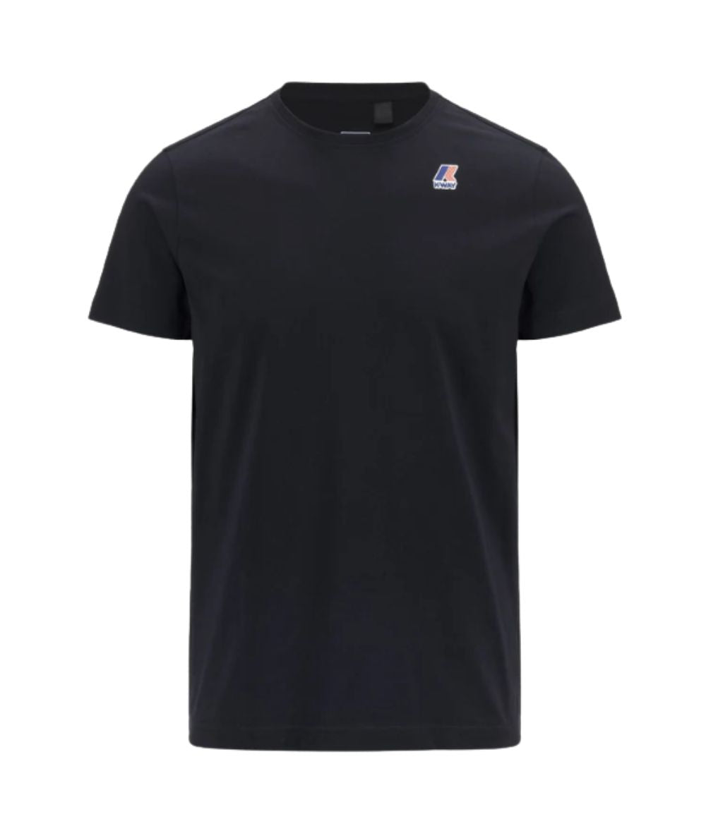 K-Way T-shirt Unisex in Jersey con Logo K007JE0 Blu Navy
