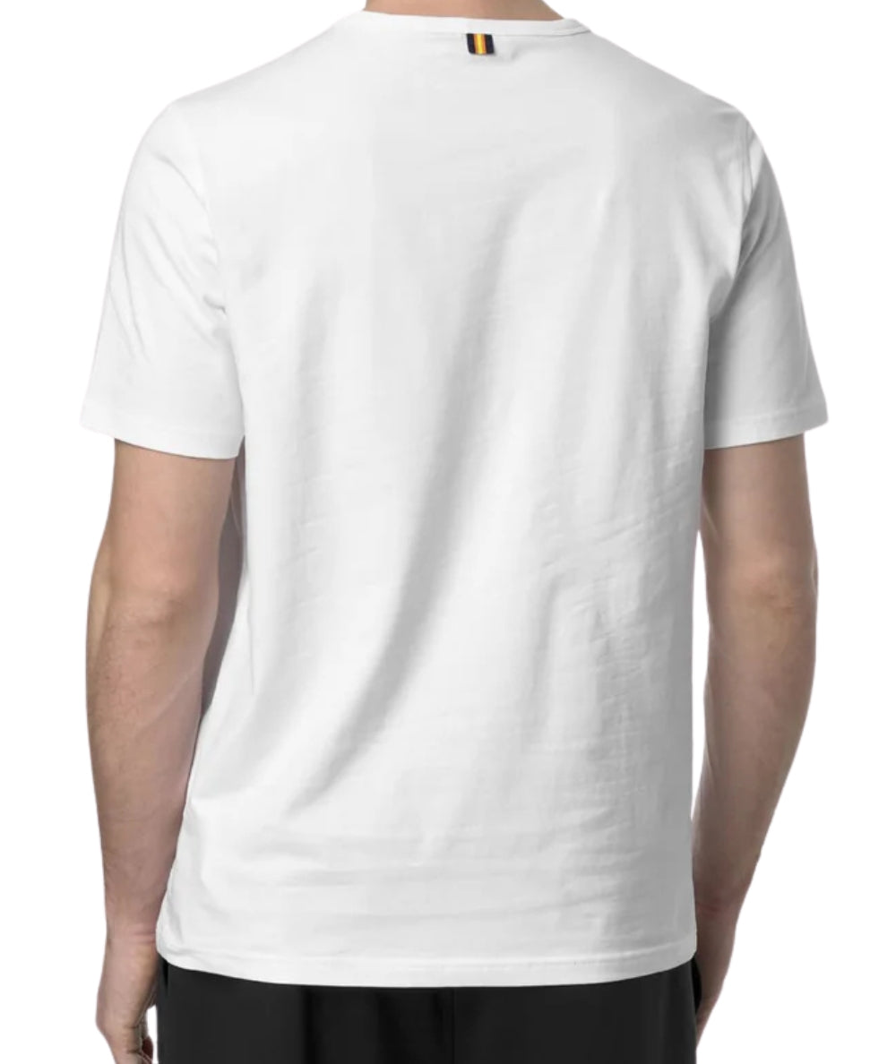 K-way T-shirt Sigur con Taschino K71349W Bianco
