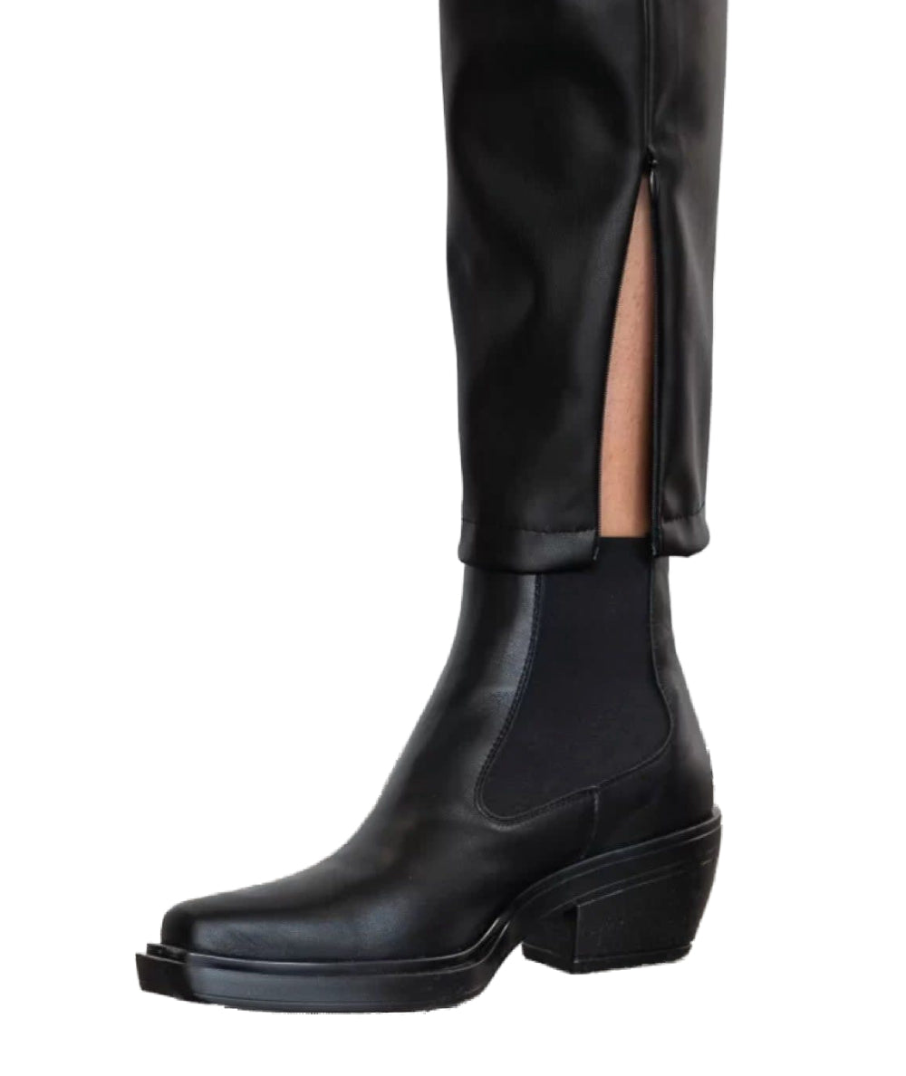 KAOS FUSEAUX EFFETTO PELLE OI1LE019 NERO