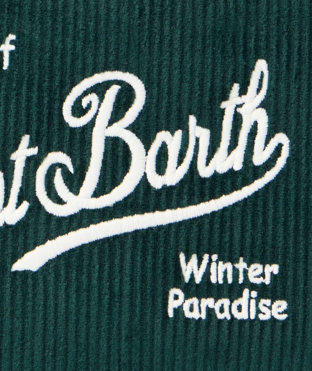 MC2 Saint Barth Pochette ALINE CORDUROY ALI0024 Verde