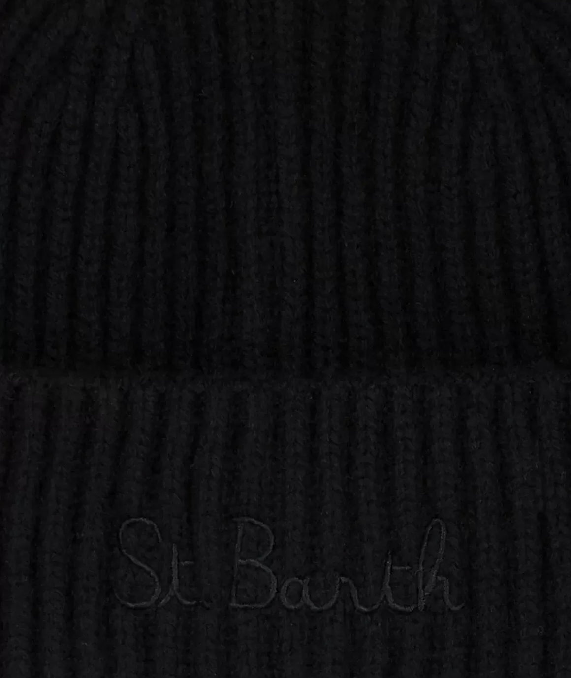 MC2 SAINT BARTH HAT WITH EMBROIDERY ST BARTH WENGEN BLACK