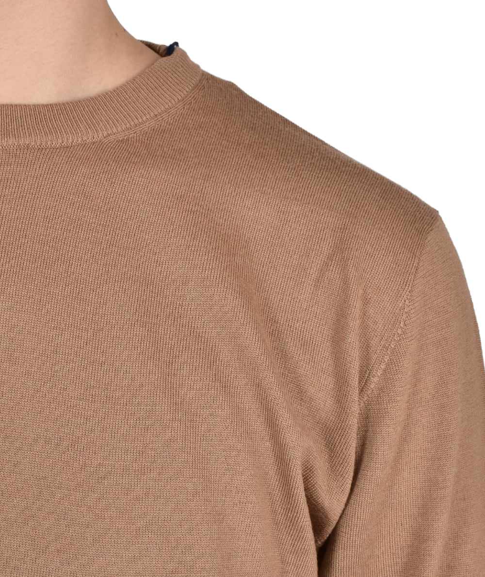 MC2 SAINT BARTH REGENT LIGHT Camel Wool Crewneck Sweater