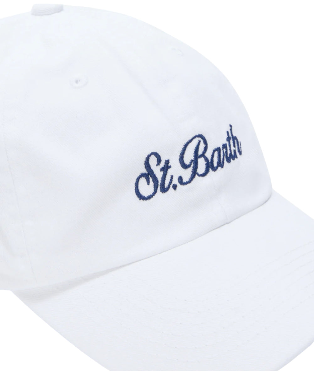 MC2 Saint Barth Berretto da Baseball in Denim Davis DAS0004 Bianco