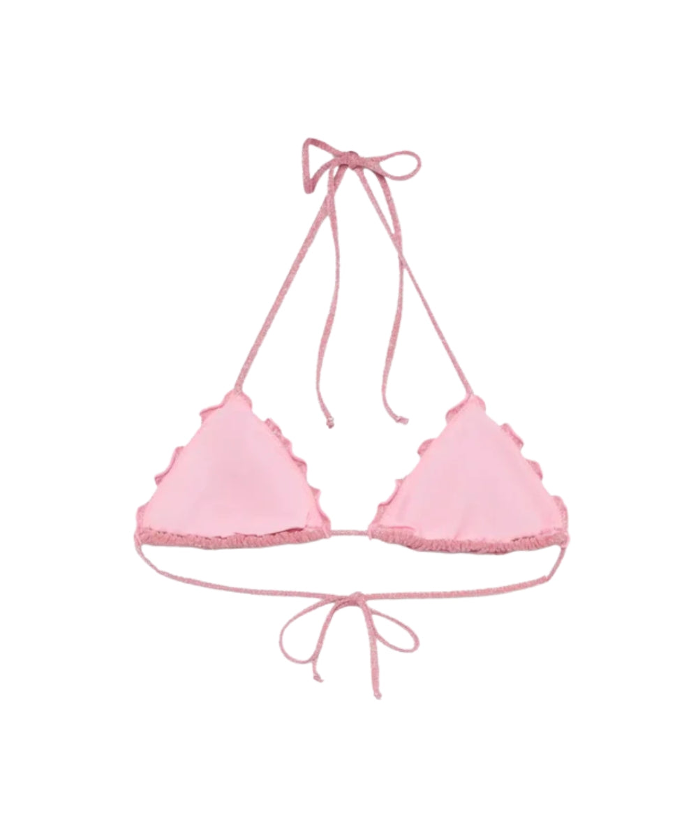 MC2 Saint Barth Bikini Top in Lurex Sagittarius SAG0001 Rosa