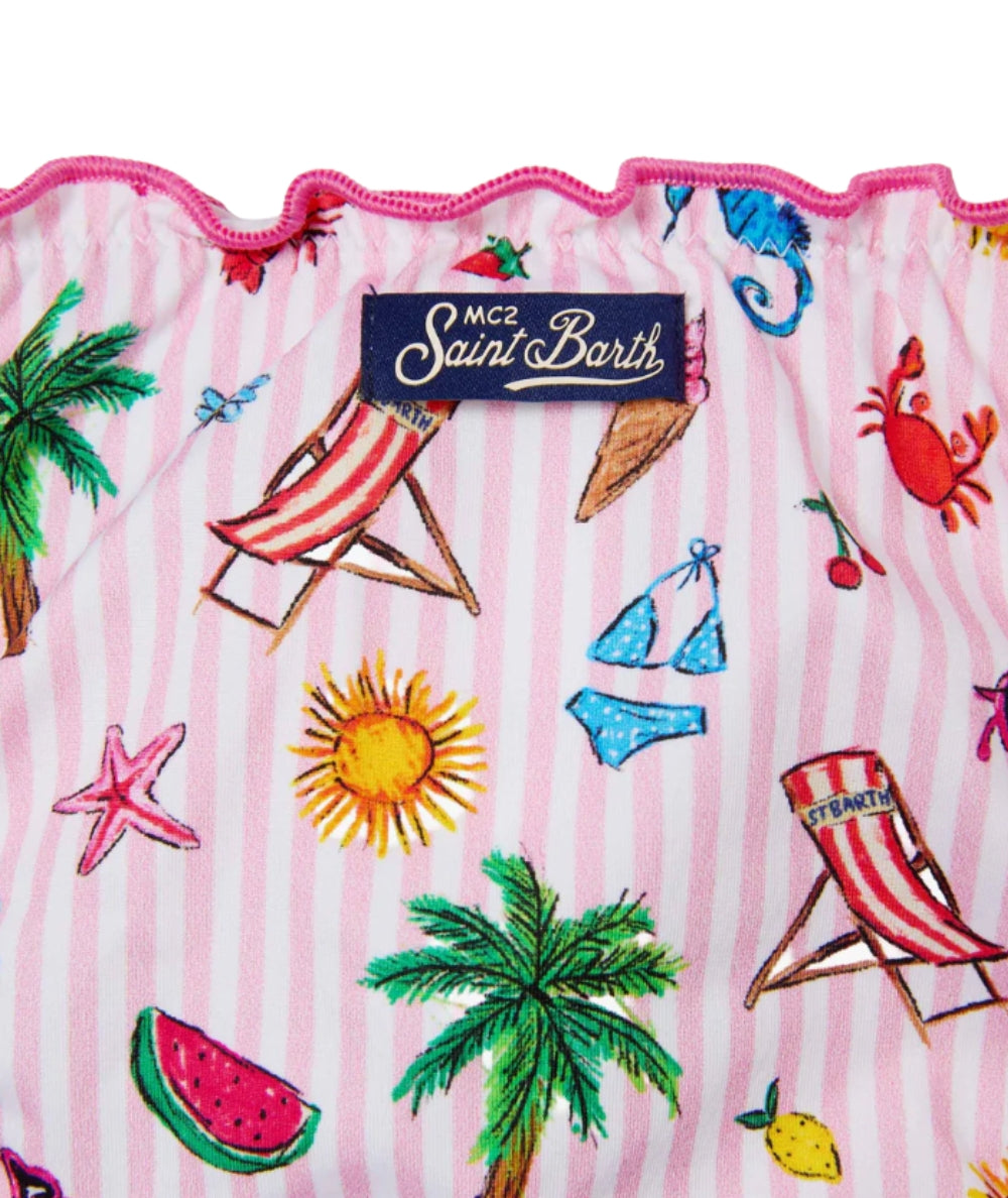 MC2 Saint Barth Bikini a Fascia in Fantasia Emy EMY0001 Multicolore
