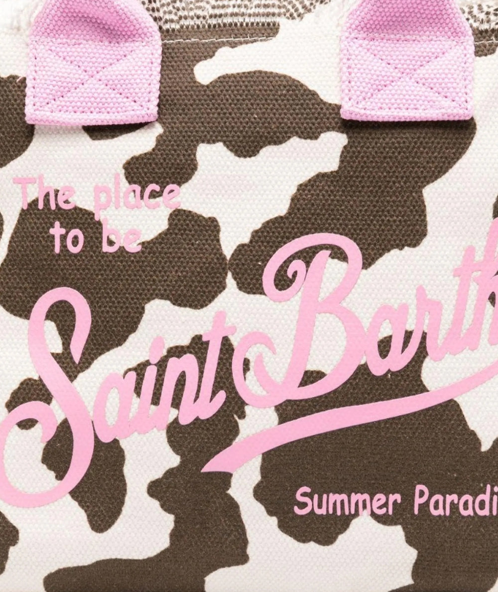 MC2 Saint Barth Borsa Cow Print in Cotone Colette COL0001 Multicolore