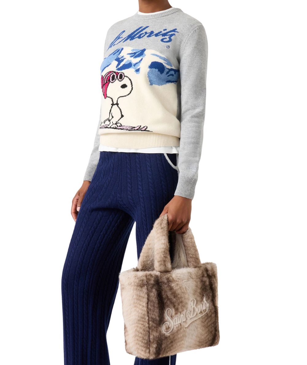 MC2 Saint Barth Borsa in Faux Fur Colette Soft COL0033 Beige
