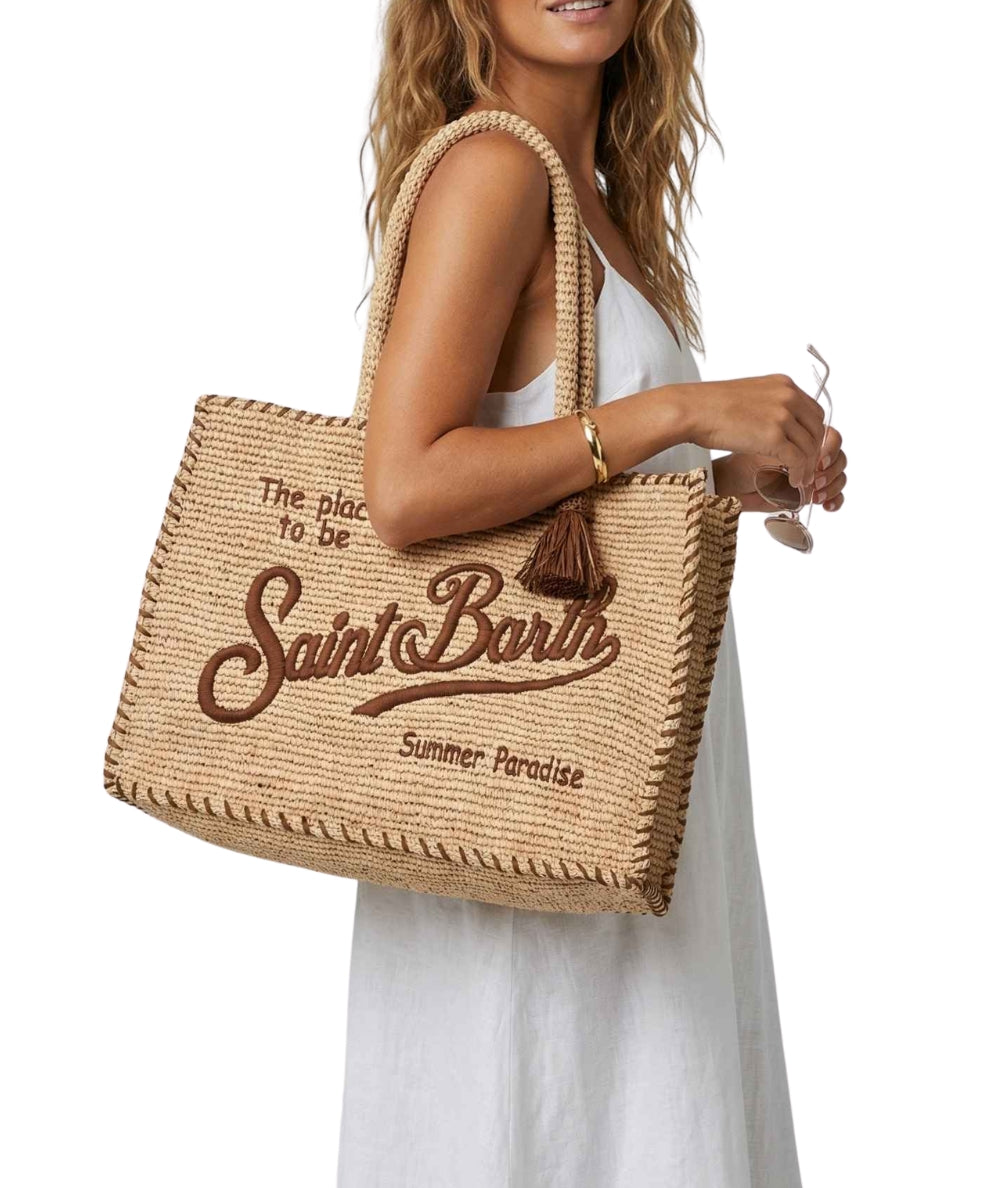 MC2 Saint Barth Borsa in Rafia Vanity VANI013 Beige