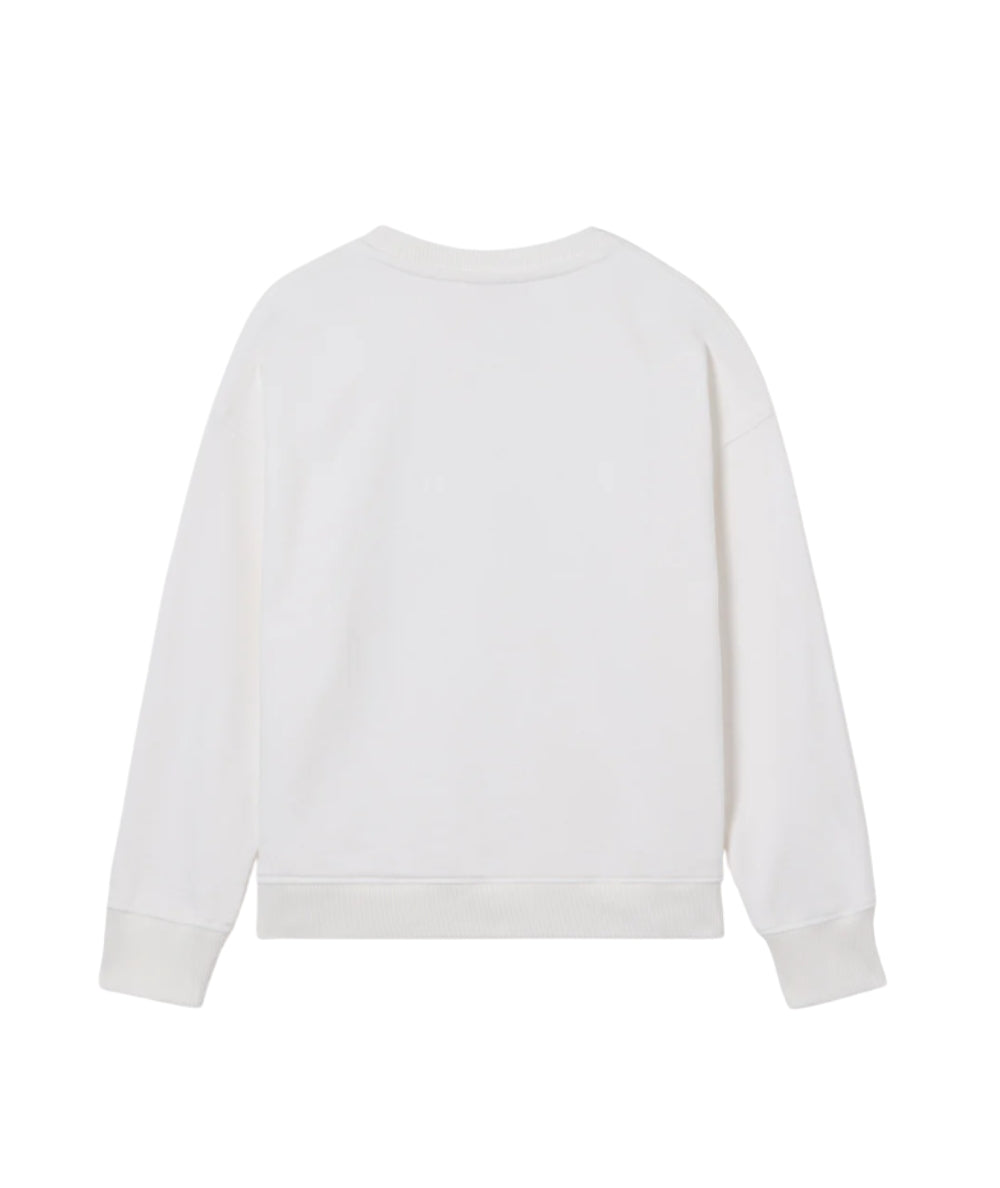 MC2 Saint Barth Felpa in Cotone con Stampa Briony BRN0001 Bianco