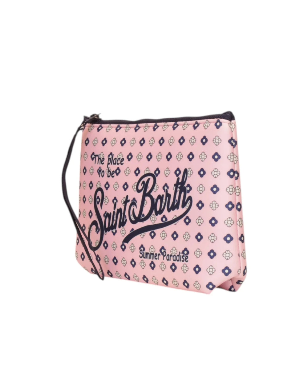 MC2 Saint Barth Pochette con Motivo Cravatta in Scuba Aline ALIN001 Rosa