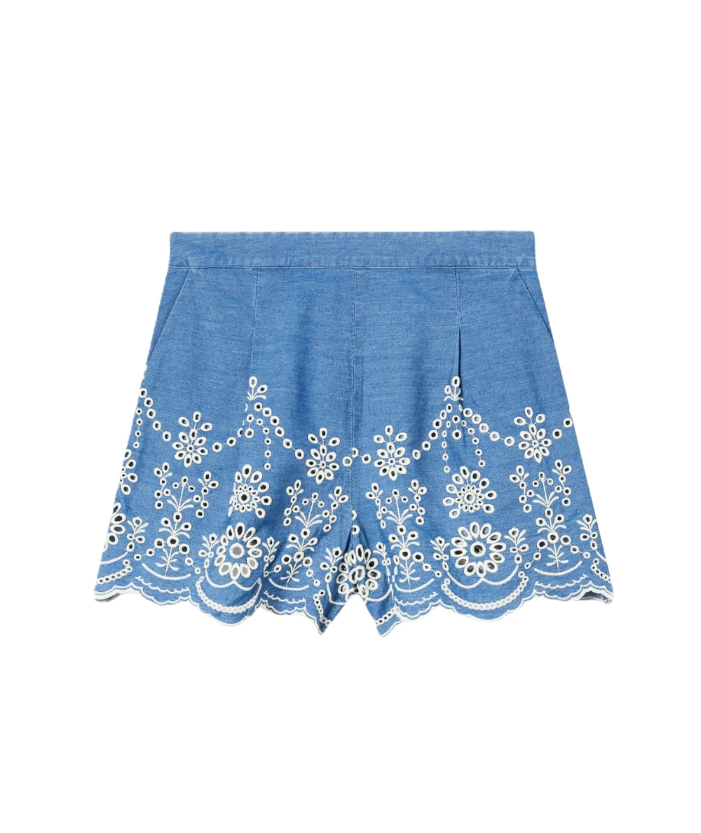 MC2 Saint Barth Shorts in Sangallo Amani AMN0001 Azzurro Denim