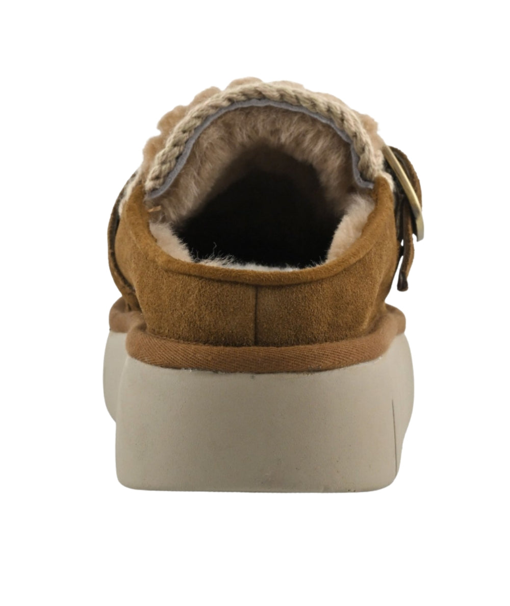 MOU Sabot Bounce Clog in Suede MU.FW531028A Cognac 3