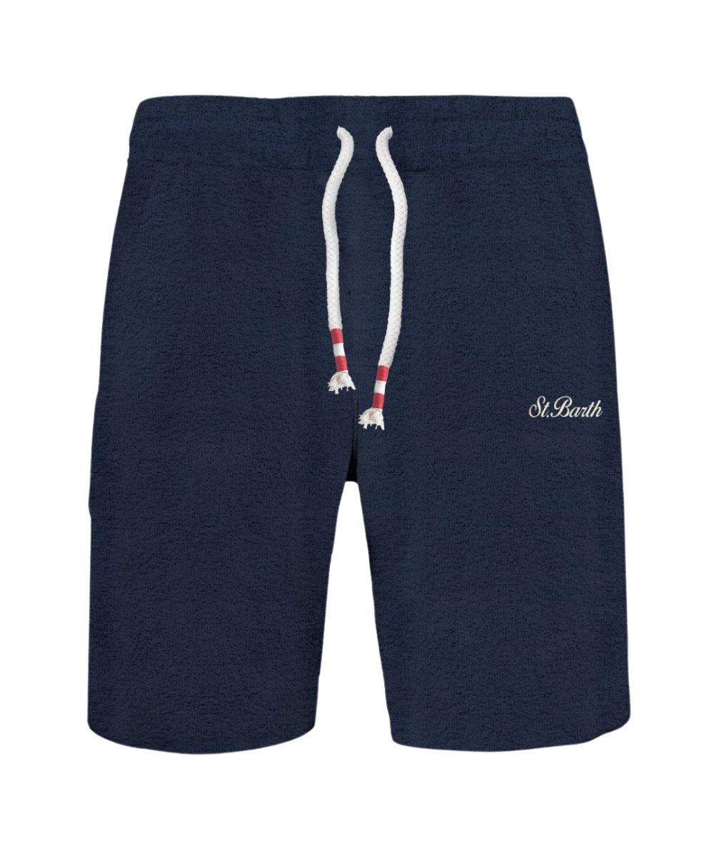 Mc2 Saint Barth Bermuda Terry Sb61 Randle Sponge Jr Blu Scuro