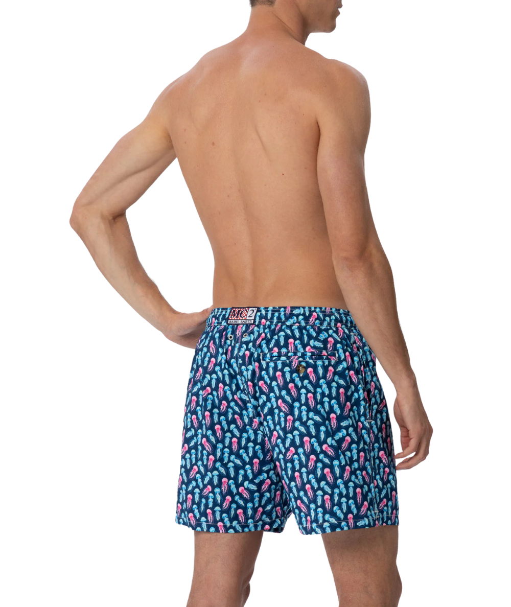 Mc2 Saint Barth Boxer Da Mare Jelly Fish Neon 61 Comfort Light Blu