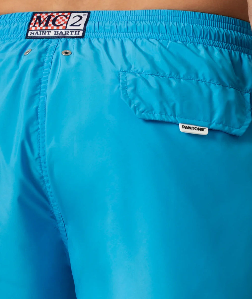 Mc2 Saint Barth Boxer Mare Lighting Pantone Azzurro