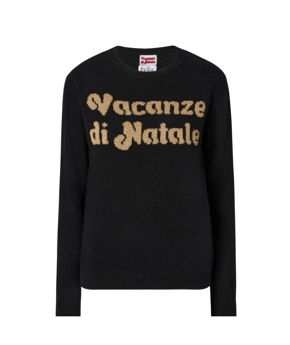 Mc2 Saint Barth Maglione Vacanze di Natale NEW QUEEN Nero